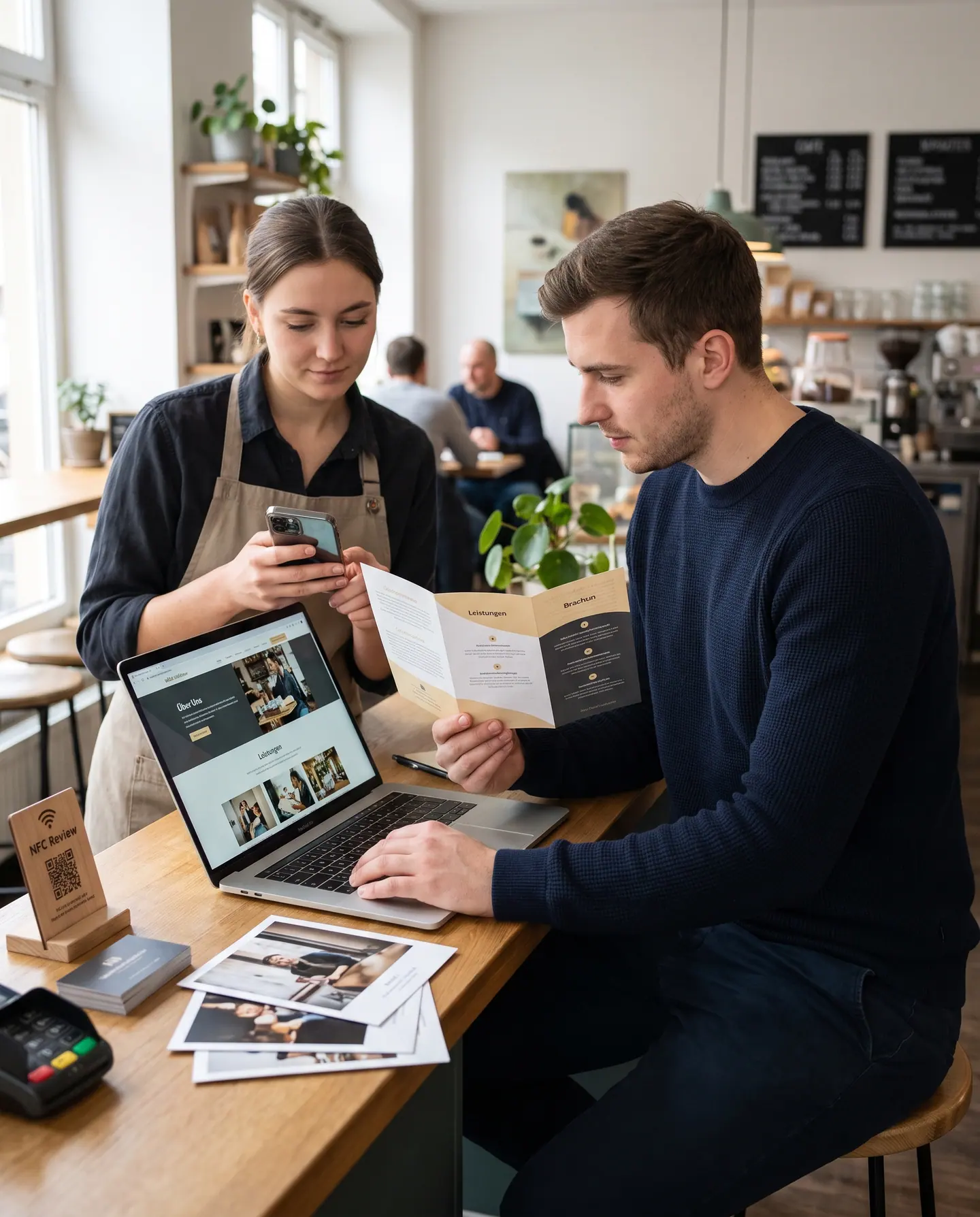 Website, Print und Beschilderung im gemeinsamen Auftritt.